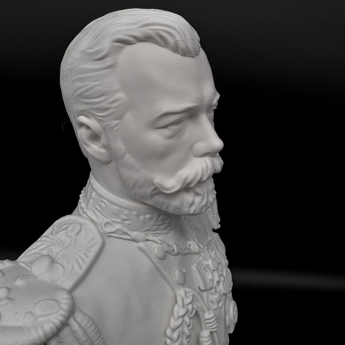 Romanov Büste Nikolaus II – dekorative historische Skulptur