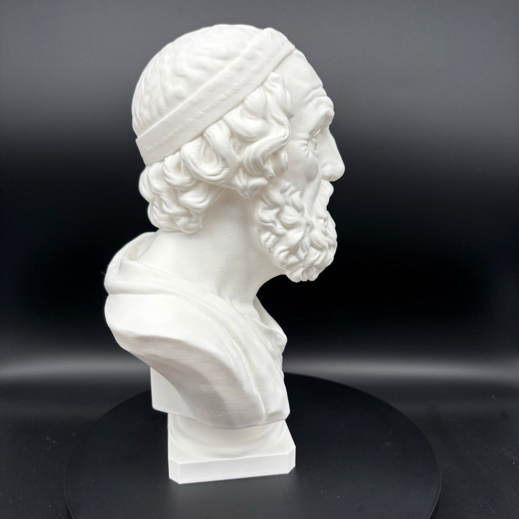 Homer Büste – Detailansicht der Büste, Produktfoto 08
