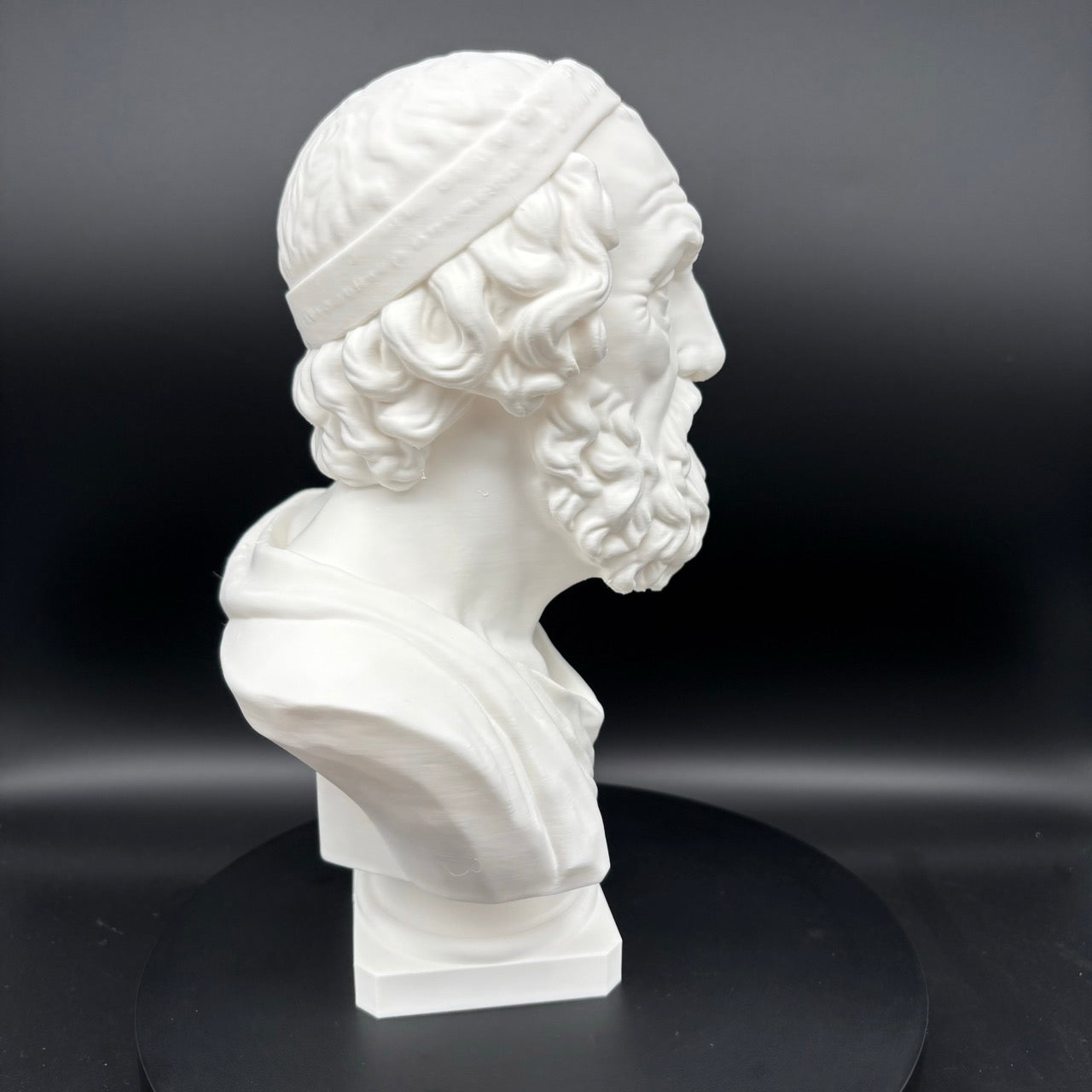 Homer Büste – Detailansicht der Büste, Produktfoto 08