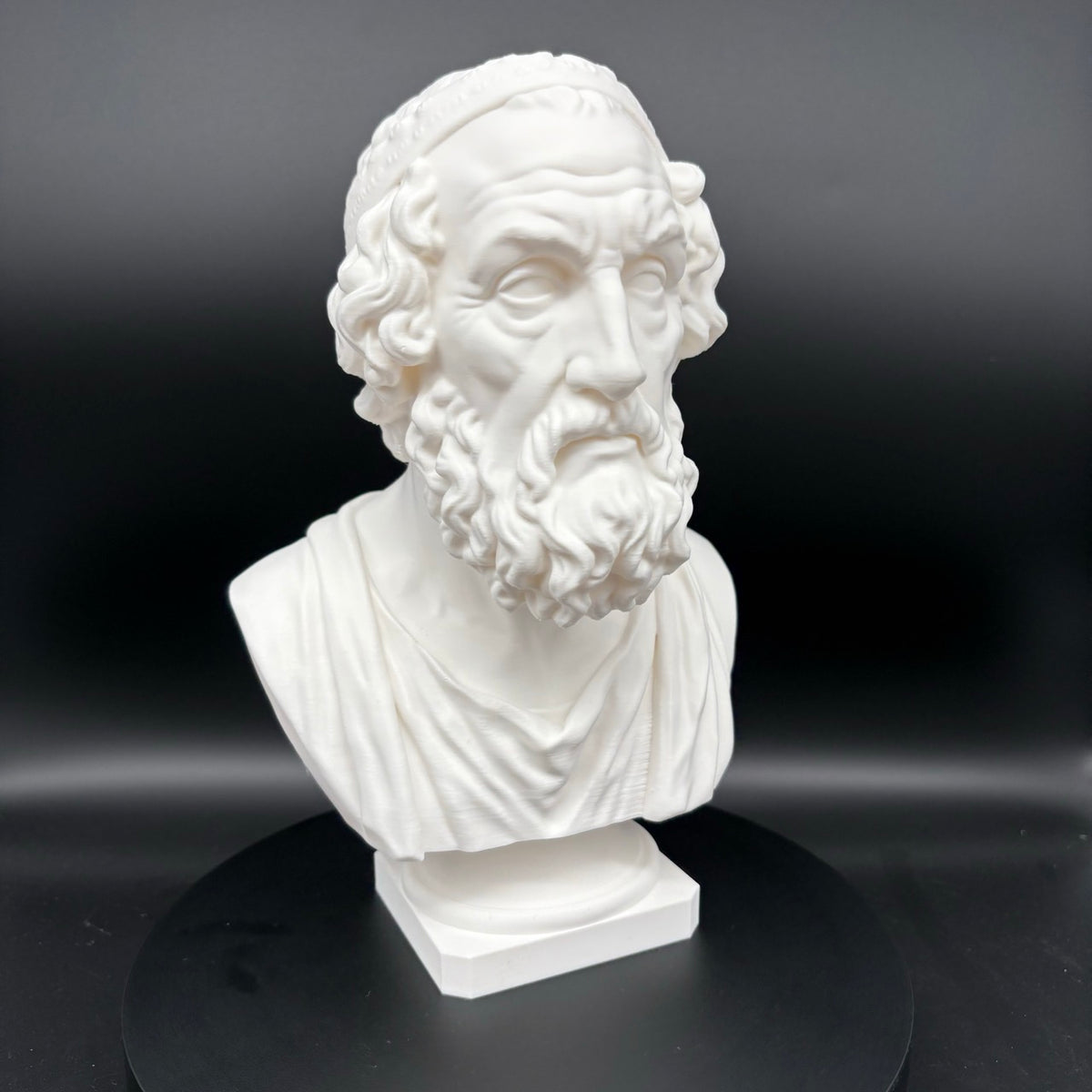 Homer Büste – Detailansicht der Büste, Produktfoto 10