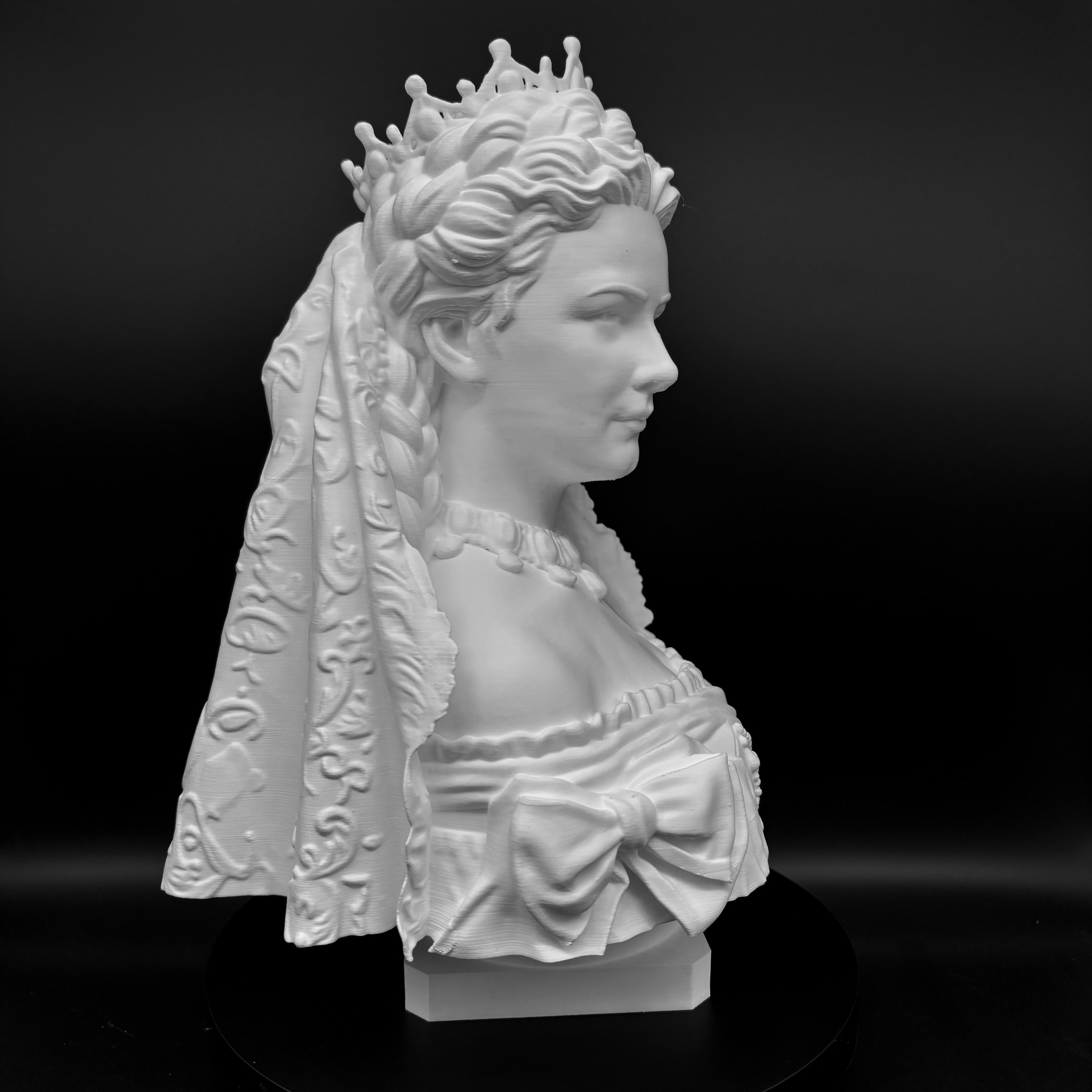 Empress Elisabeth of Austria at the Coronation - Bust
