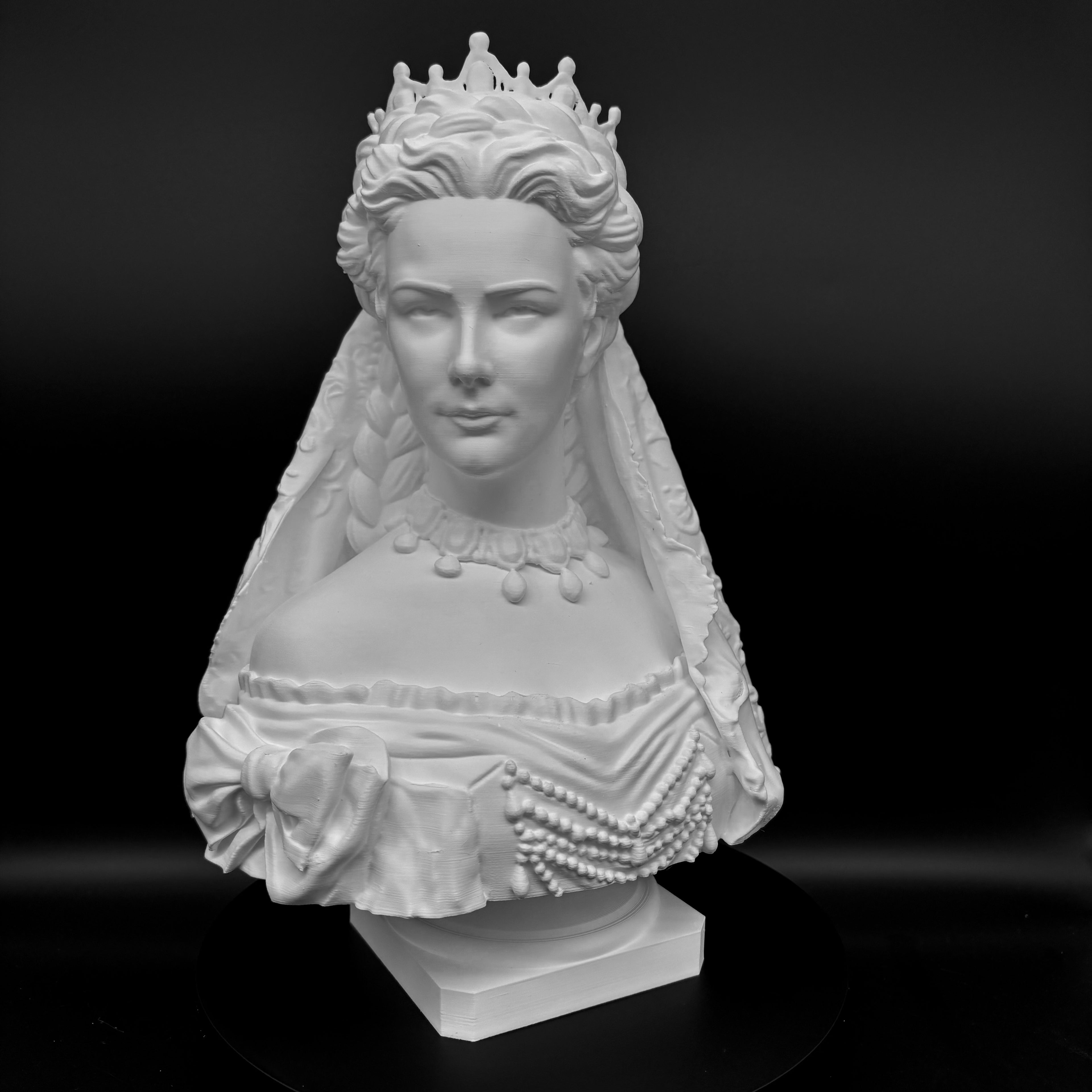 Empress Elisabeth of Austria at the Coronation - Bust
