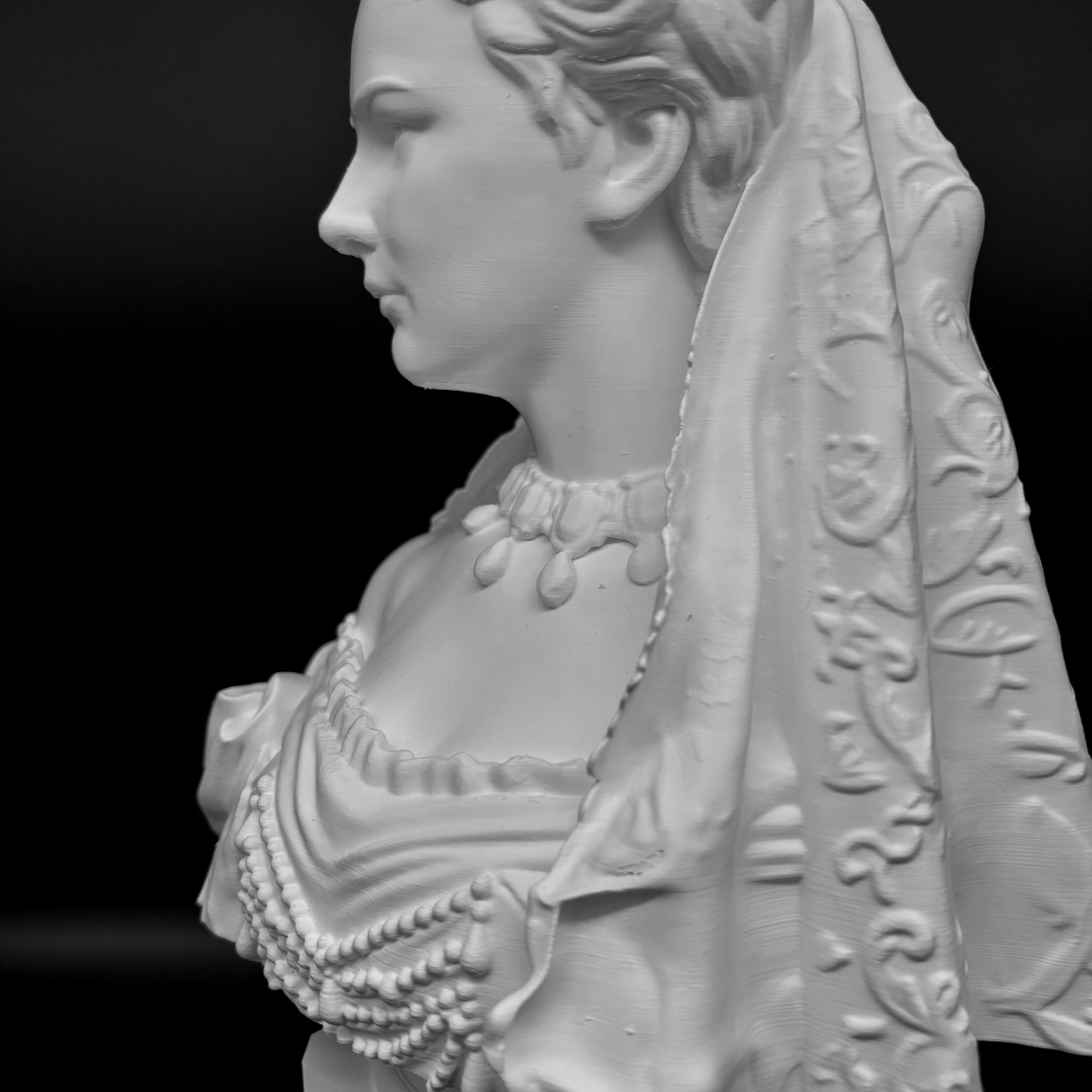 Empress Elisabeth of Austria at the Coronation - Bust