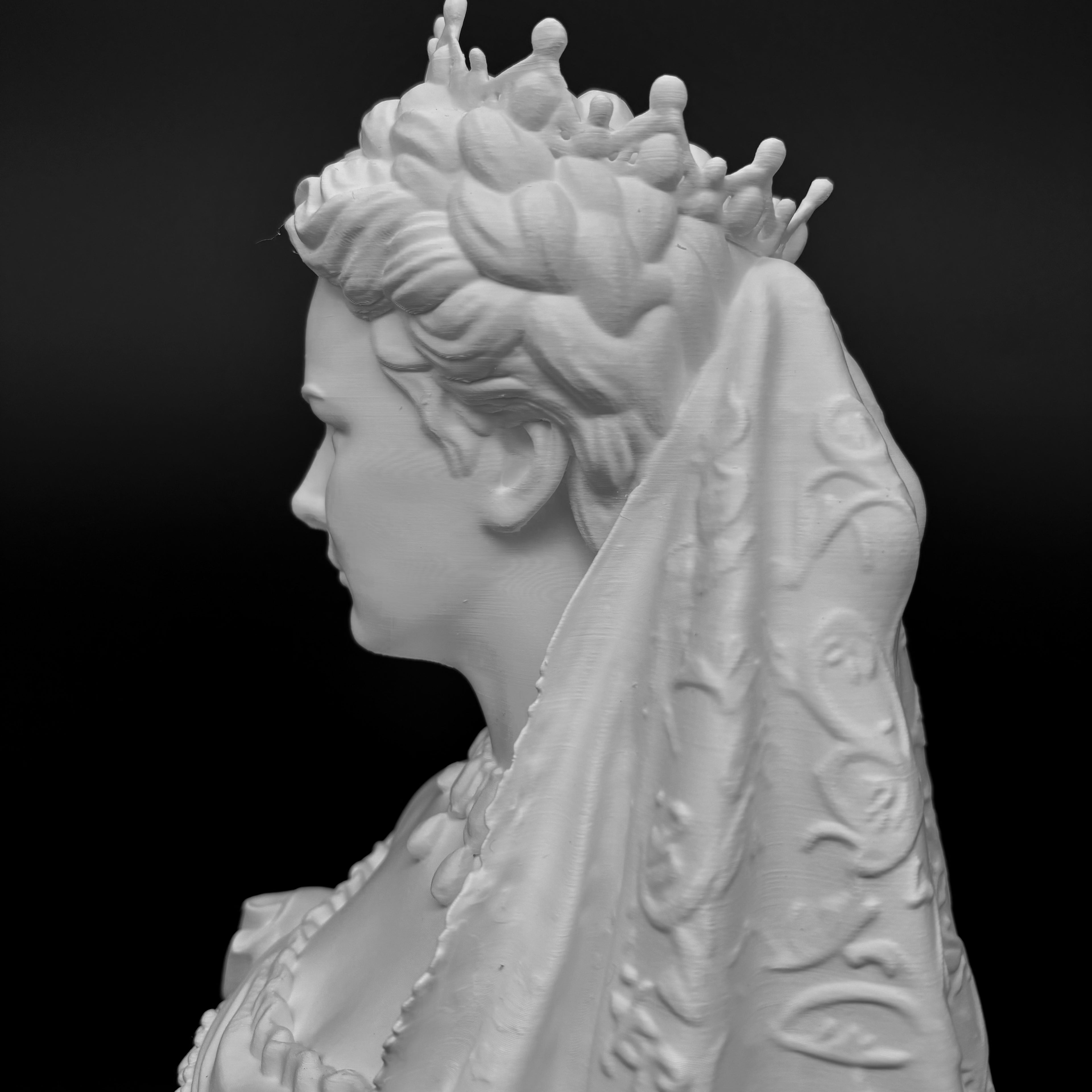 Empress Elisabeth of Austria at the Coronation - Bust