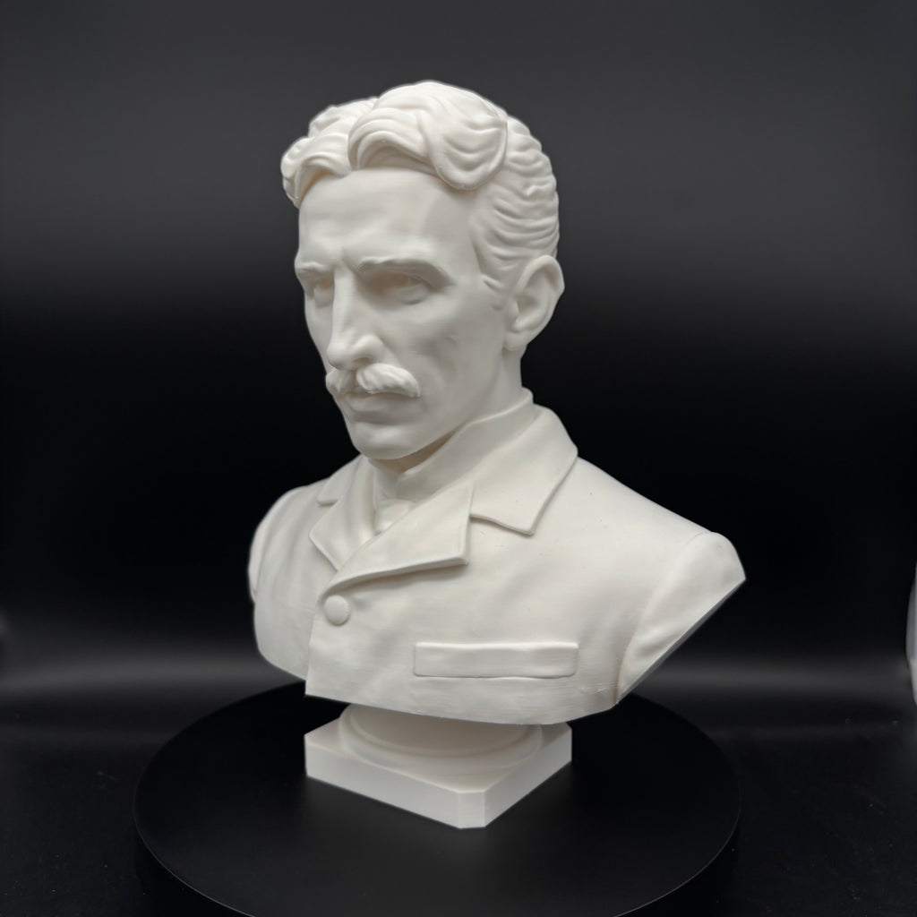 Nikola Tesla Büste – Detailansicht der Büste, Produktfoto 11