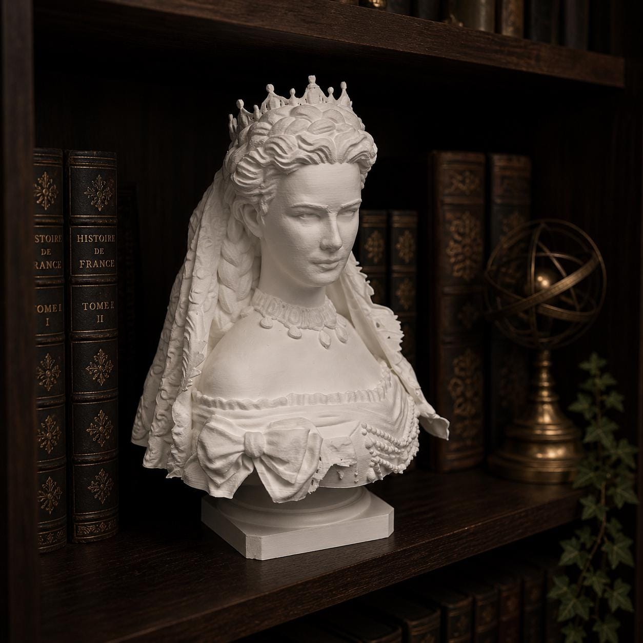 Empress Elisabeth of Austria at the Coronation - Bust