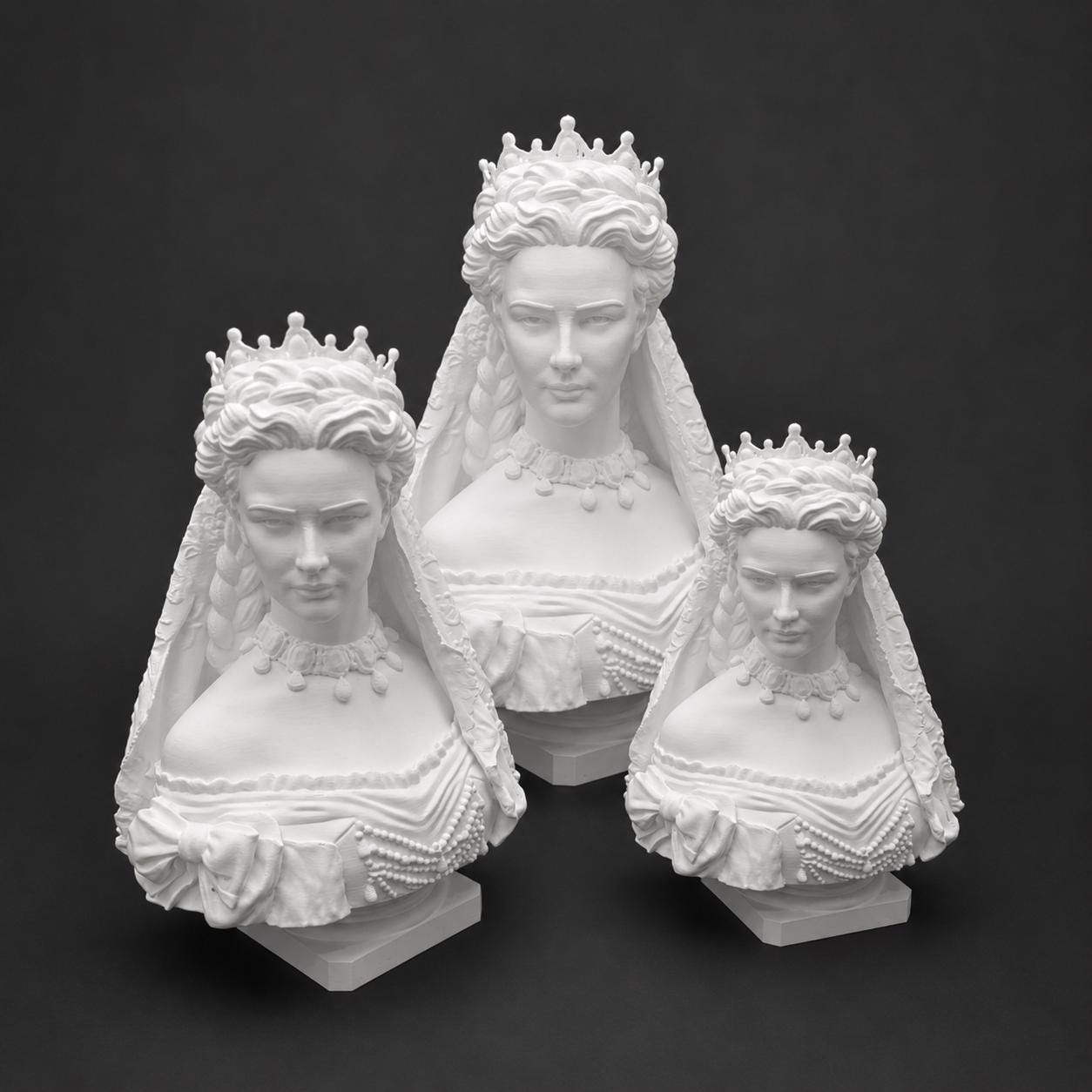 Empress Elisabeth of Austria at the Coronation - Bust