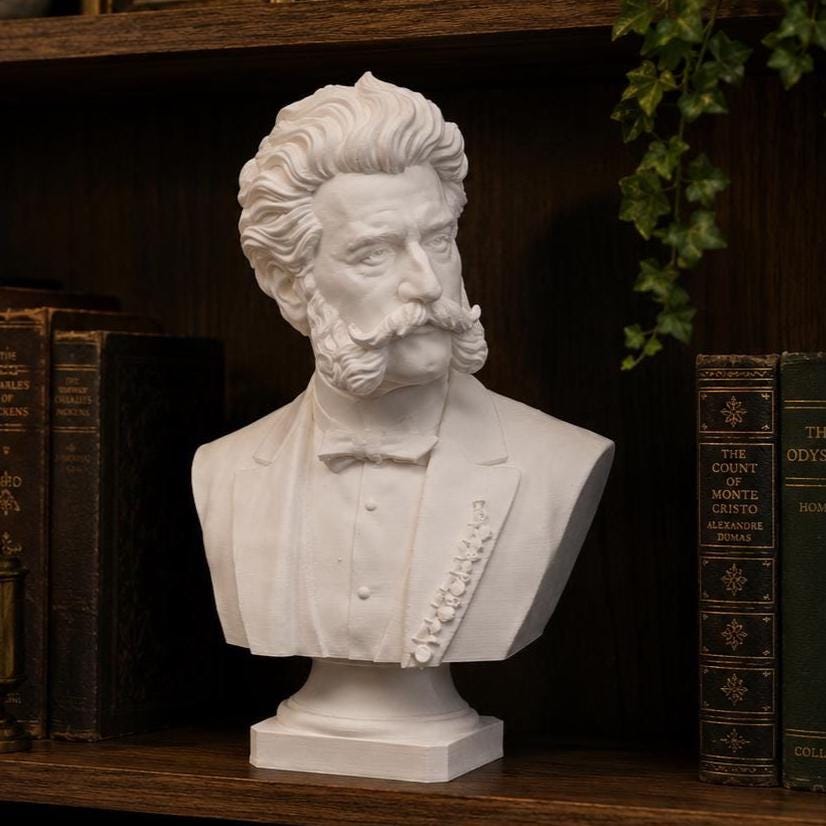 Johann Strauss the Younger - Bust
