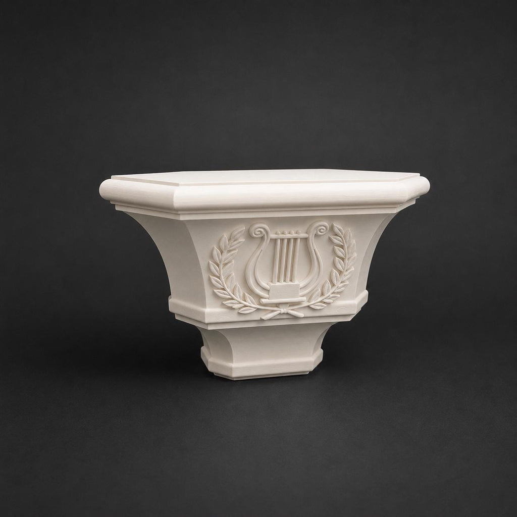 Elegant wall console with design