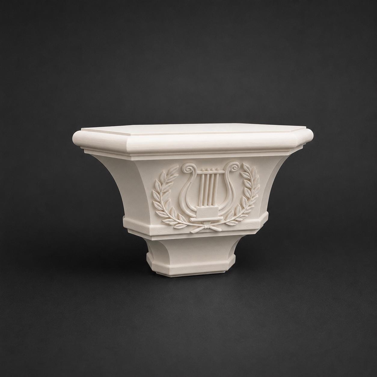 Elegant wall console with design