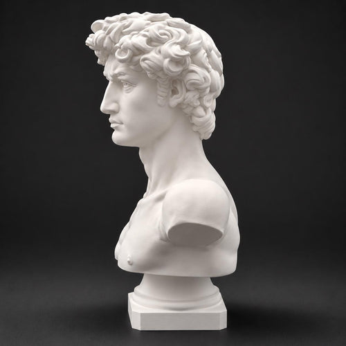 David nach Michelangelo – Renaissance-Büste und klassische Kunstskulptur – Produktfoto 2