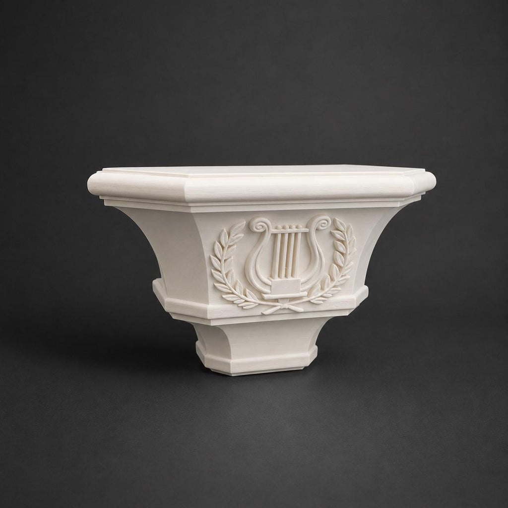 Elegant wall console with design