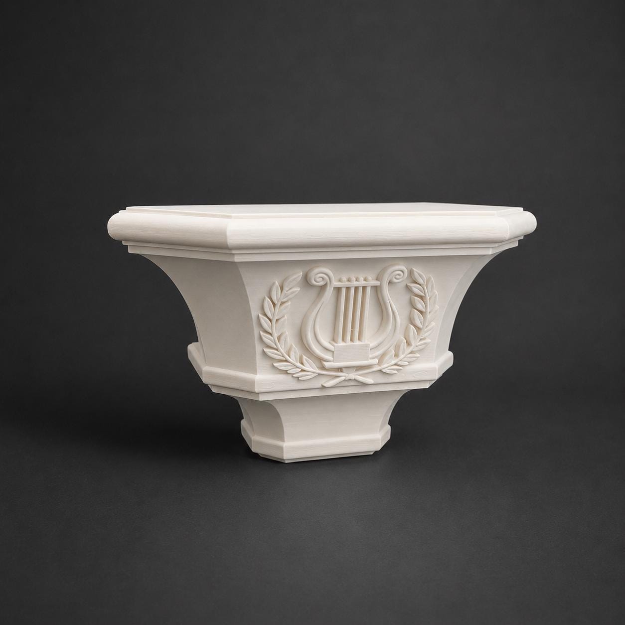 Elegant wall console with design