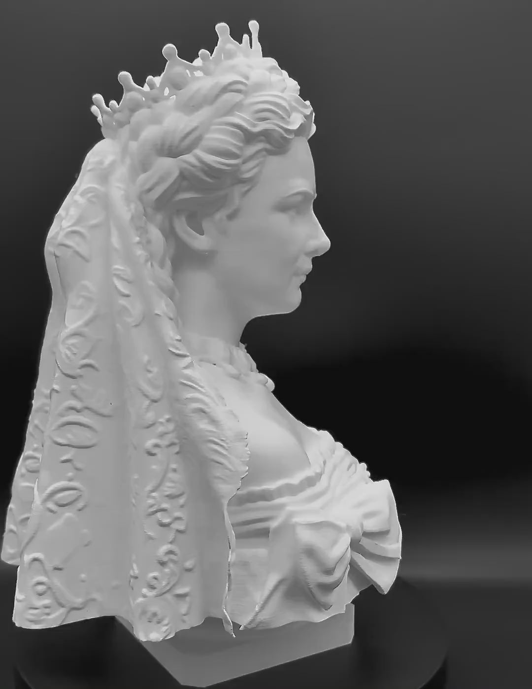 Empress Elisabeth of Austria at the Coronation - Bust